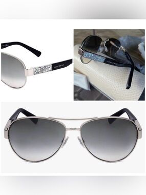 Jimmy Choo Women's Baba/S Palladium/Grey Mirror Silver